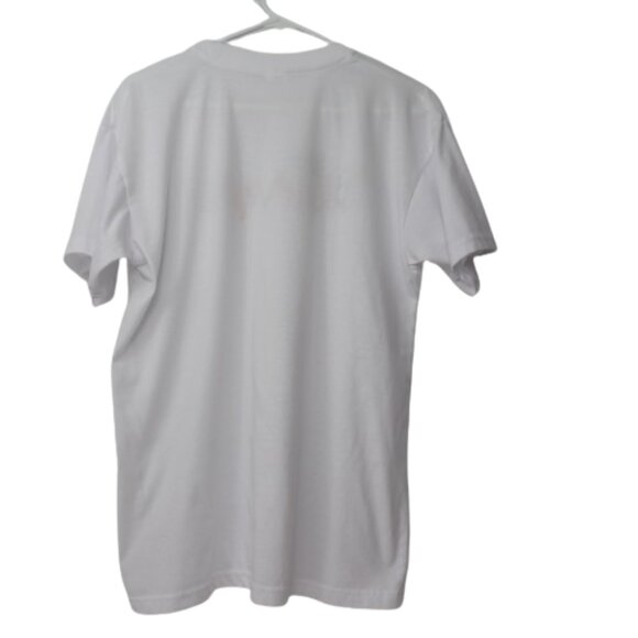 Dorset White T-Shirt Loose Soft Fit Short Sleeve Round Neck Bahama Graphic Larg - Picture 2 of 3